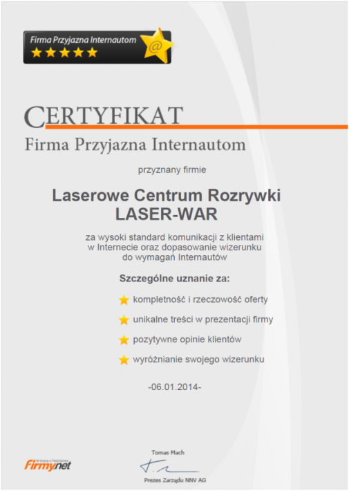 Firma Przyjazna Internautom LASER-WAR